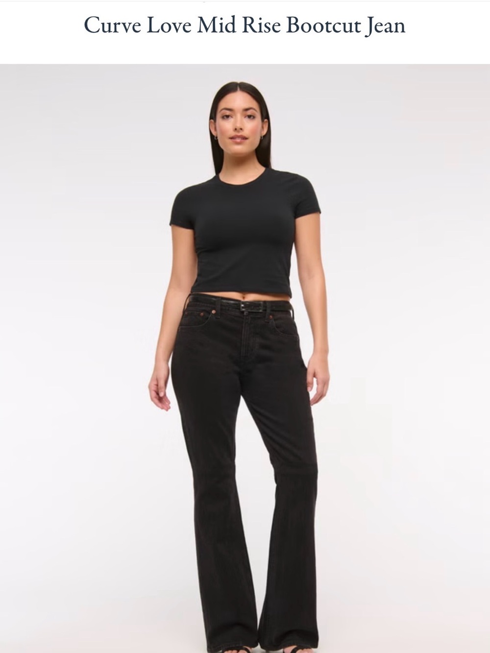 Brand New: Abercrombie Curve Love, Long Bootcut Jeans